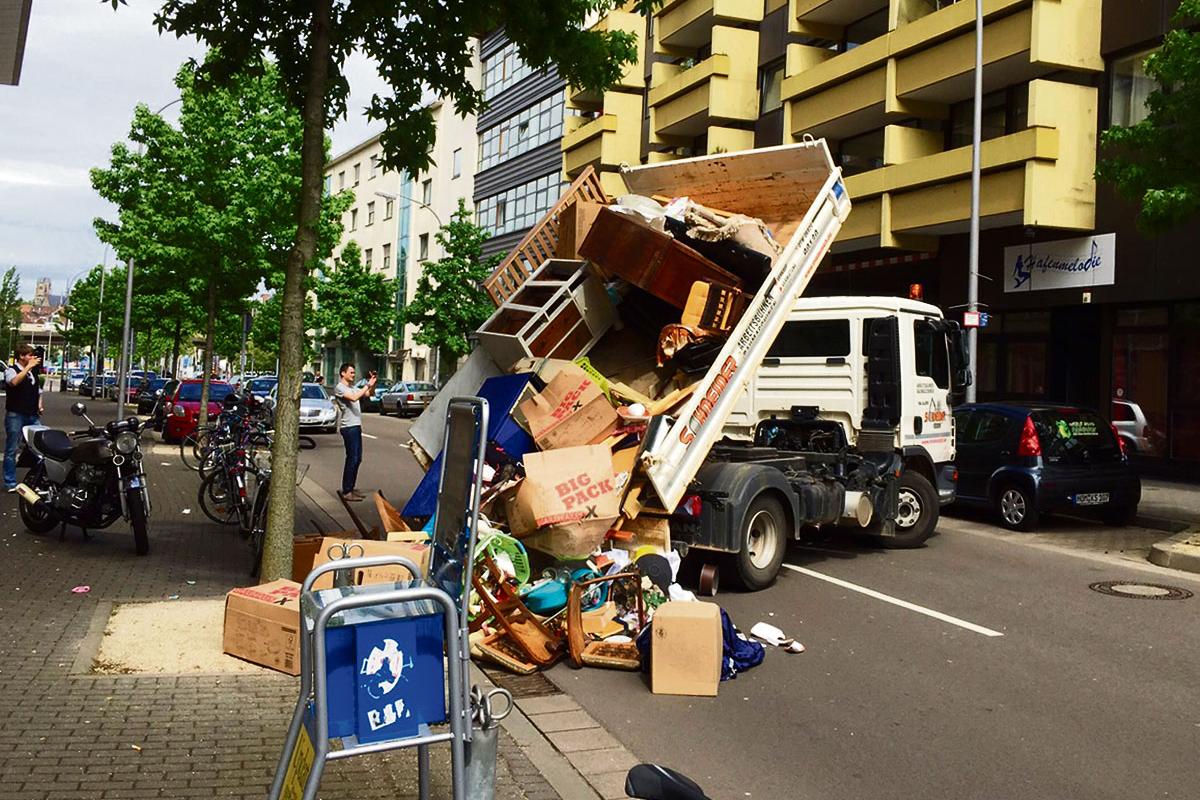 Blockade gegen das Hartz-System.