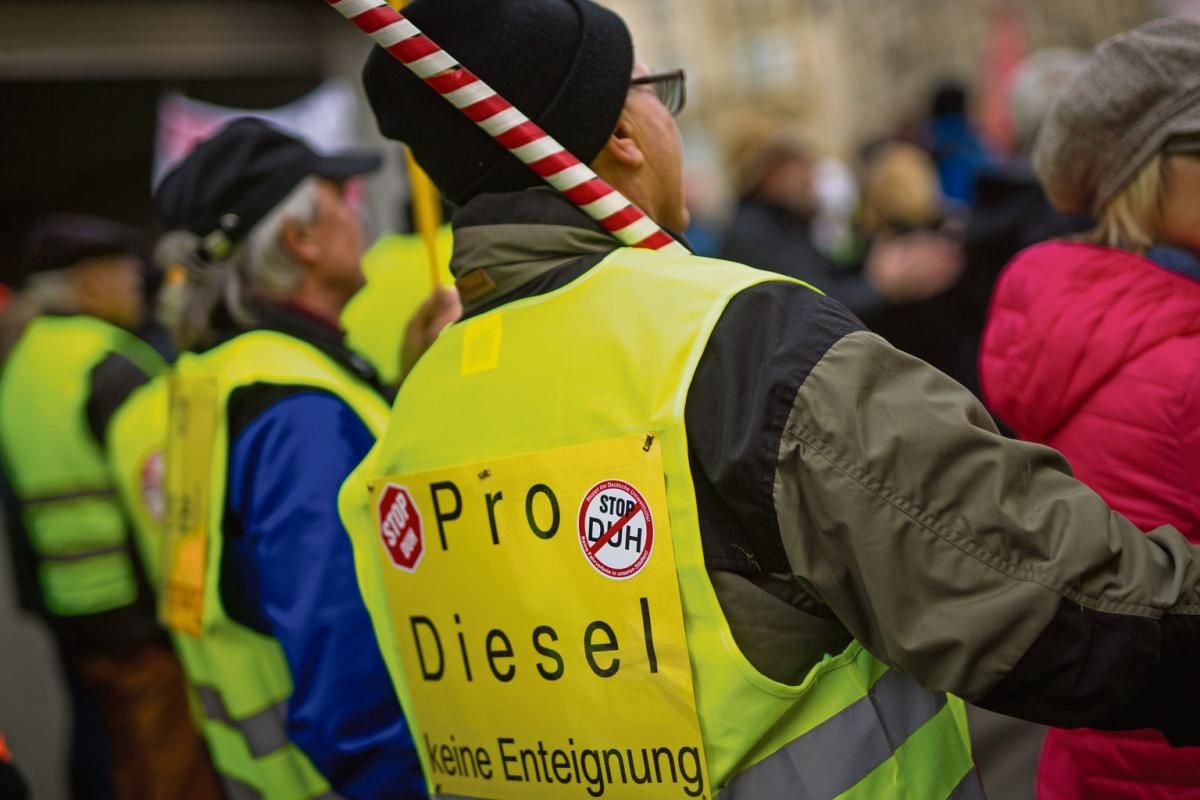 »Diesel-Demonstration«, Stuttgart