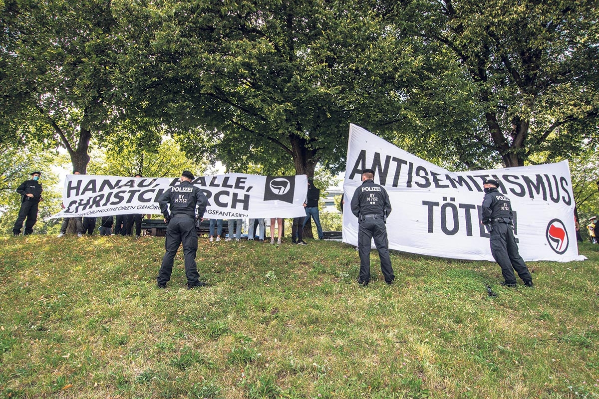 Protest gegen Coronarebellen in München