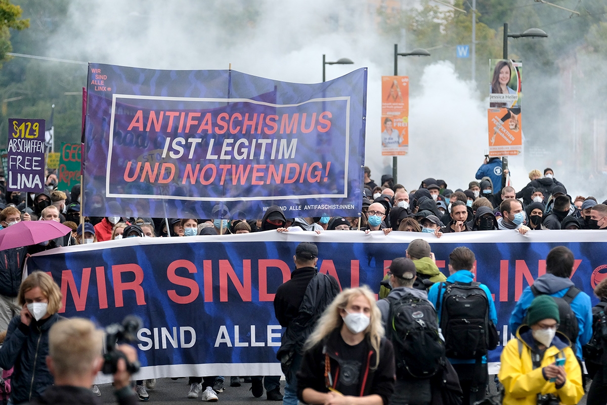 Demonstration in Leipzig