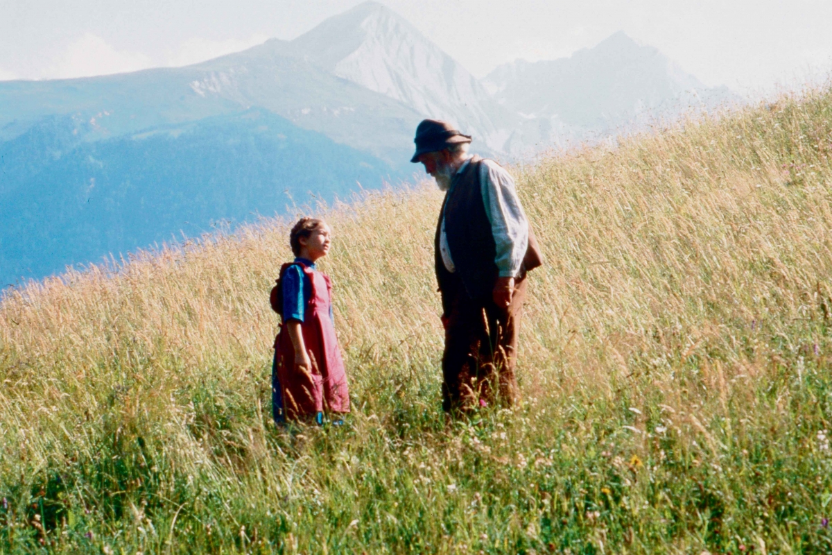 Heidi mit Großvater