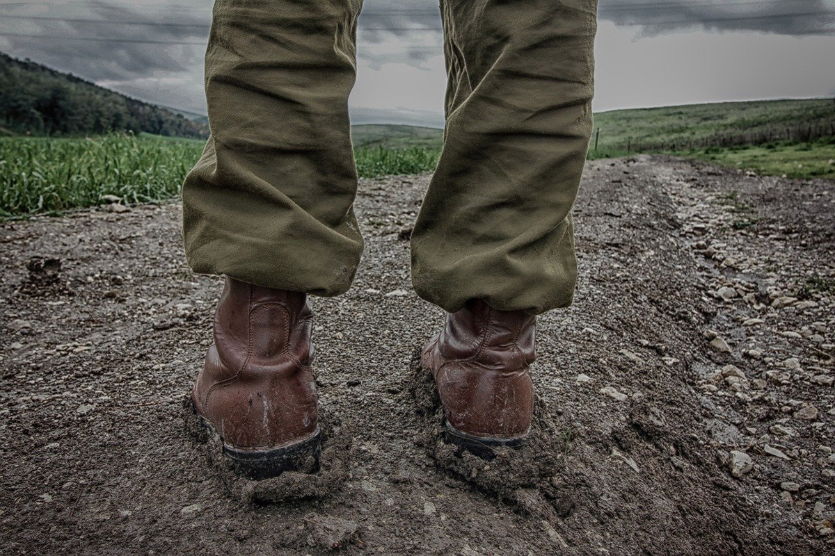 Stiefel im Matsch