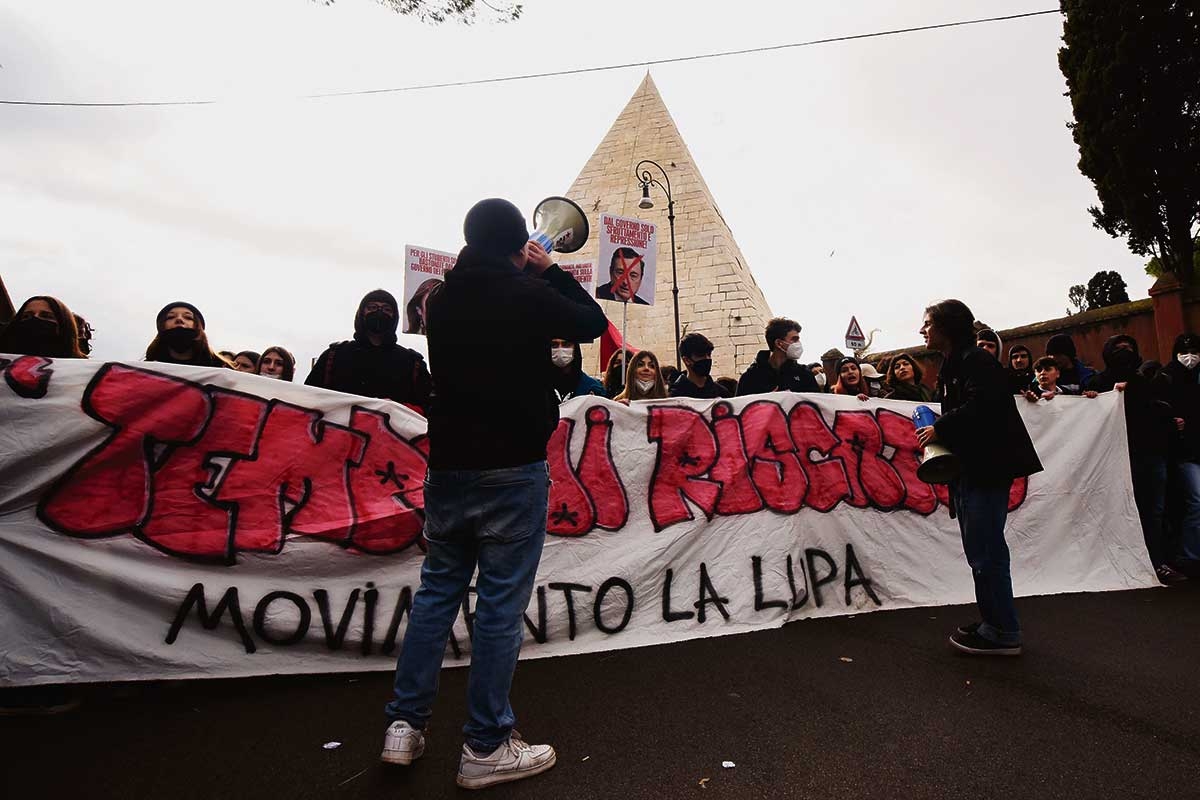 Protest der Bewegung »La Lupa« in Rom