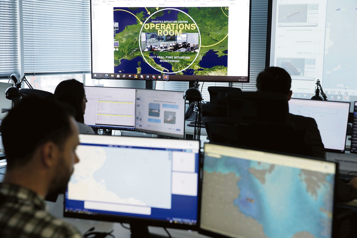 Der »Operations Room« in der Frontex-Zentrale in Warschau