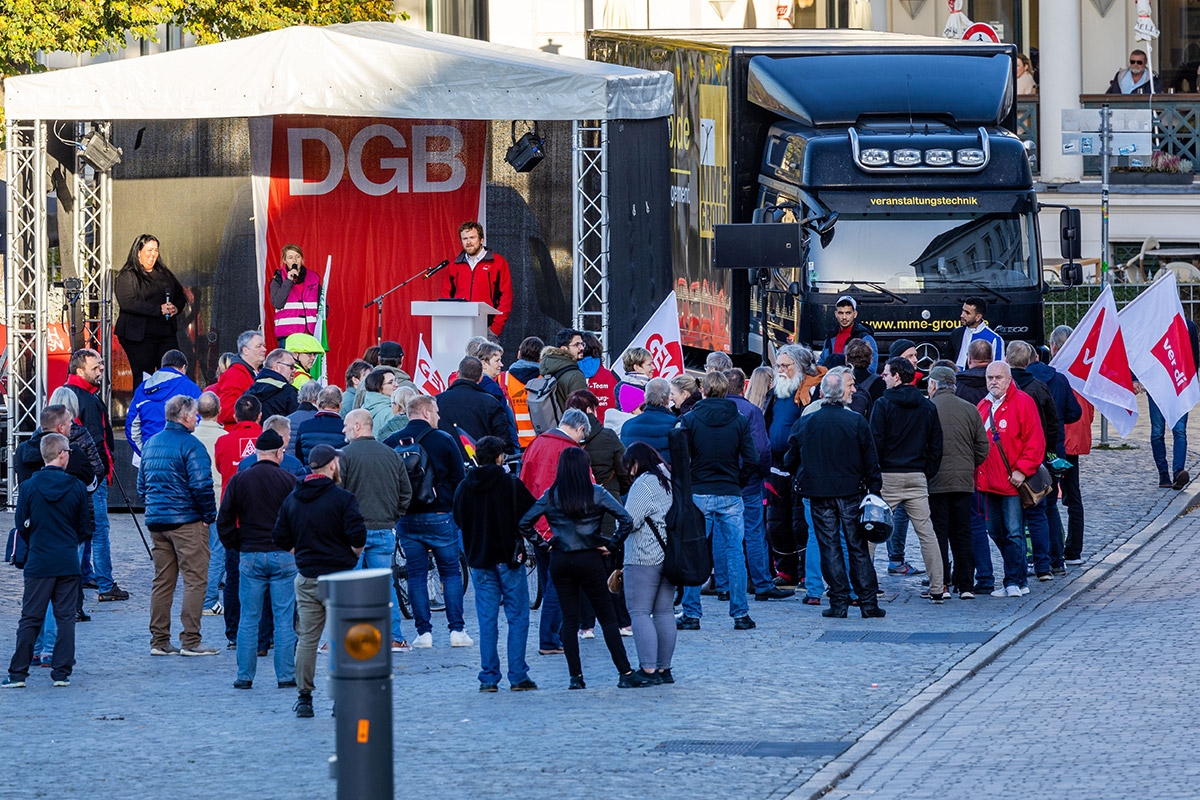 DGB-Kundgebung in Schwerin