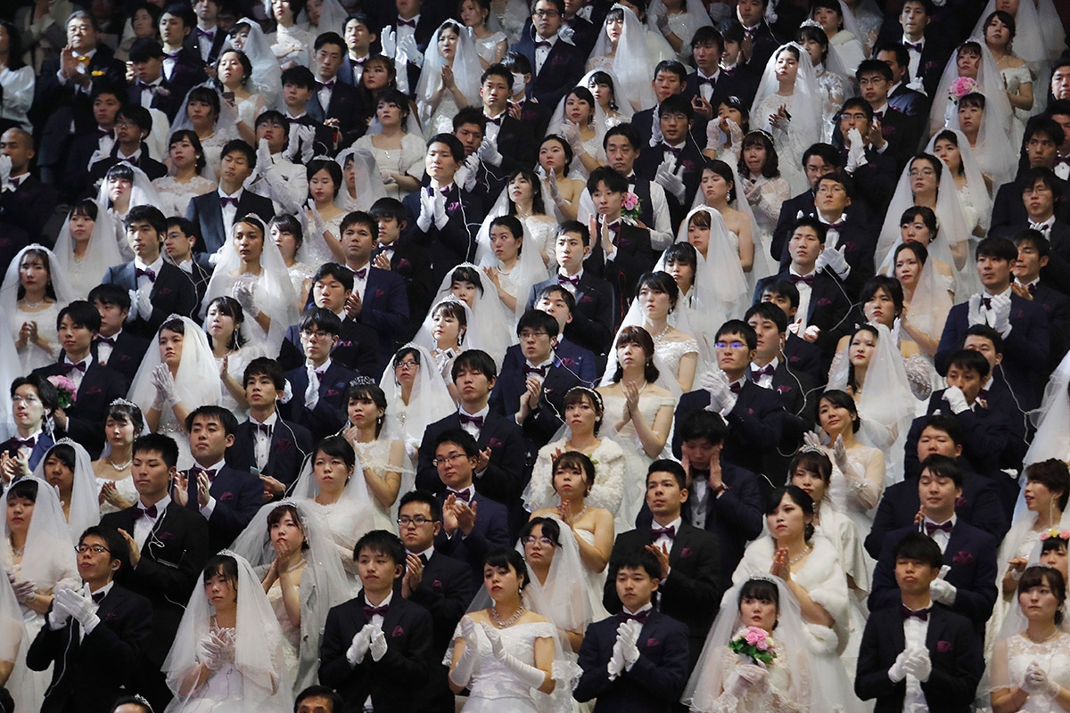 Massenhochzeit der Vereinigungskirche im südkoreanischen Gapyeong