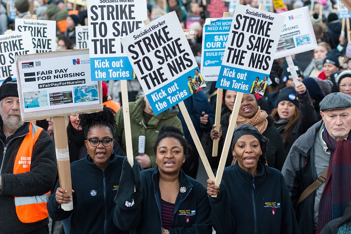 Krankenpflegerinnen Streik UK