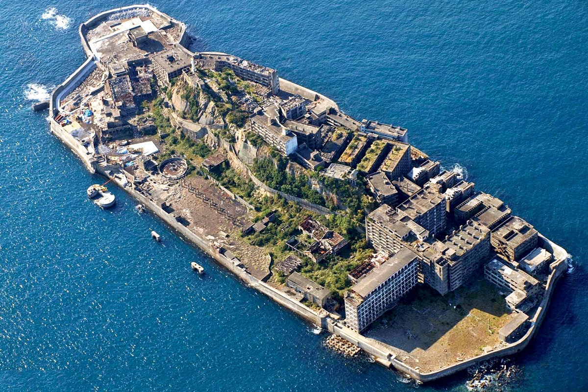 2015 wurde die Insel Hashima Weltkulturerbe