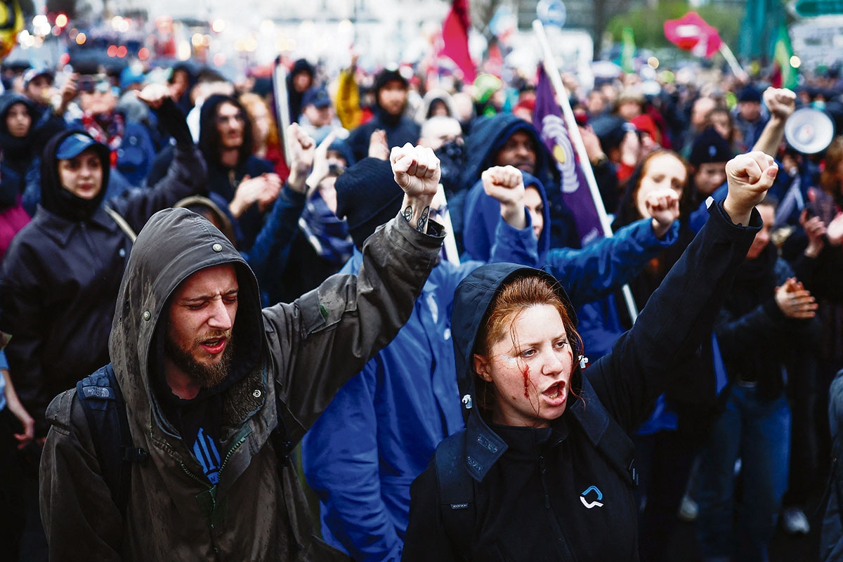 Demonstration gegen Polizeigewalt in Nantes