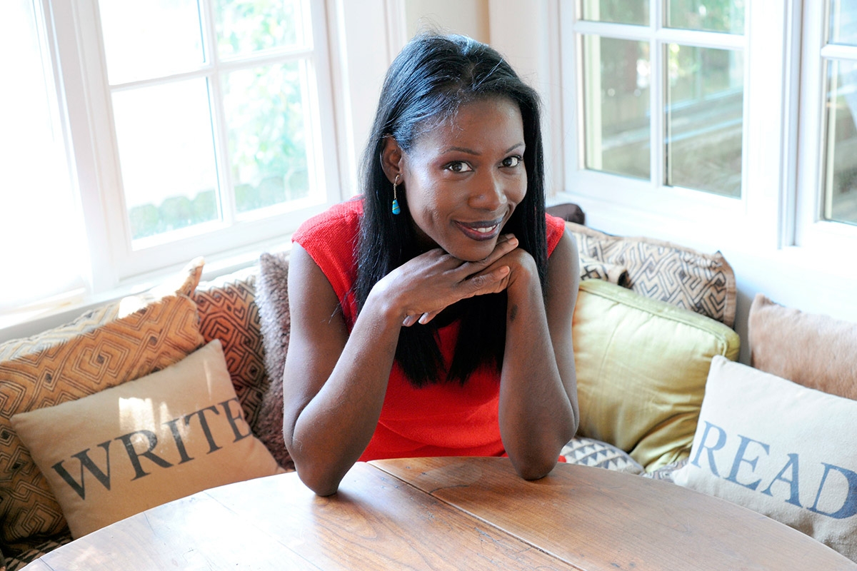 Die Schriftstellerin und Pulitzer-Preisträgerin Isabel Wilkerson in ihrem Haus in Atlanta