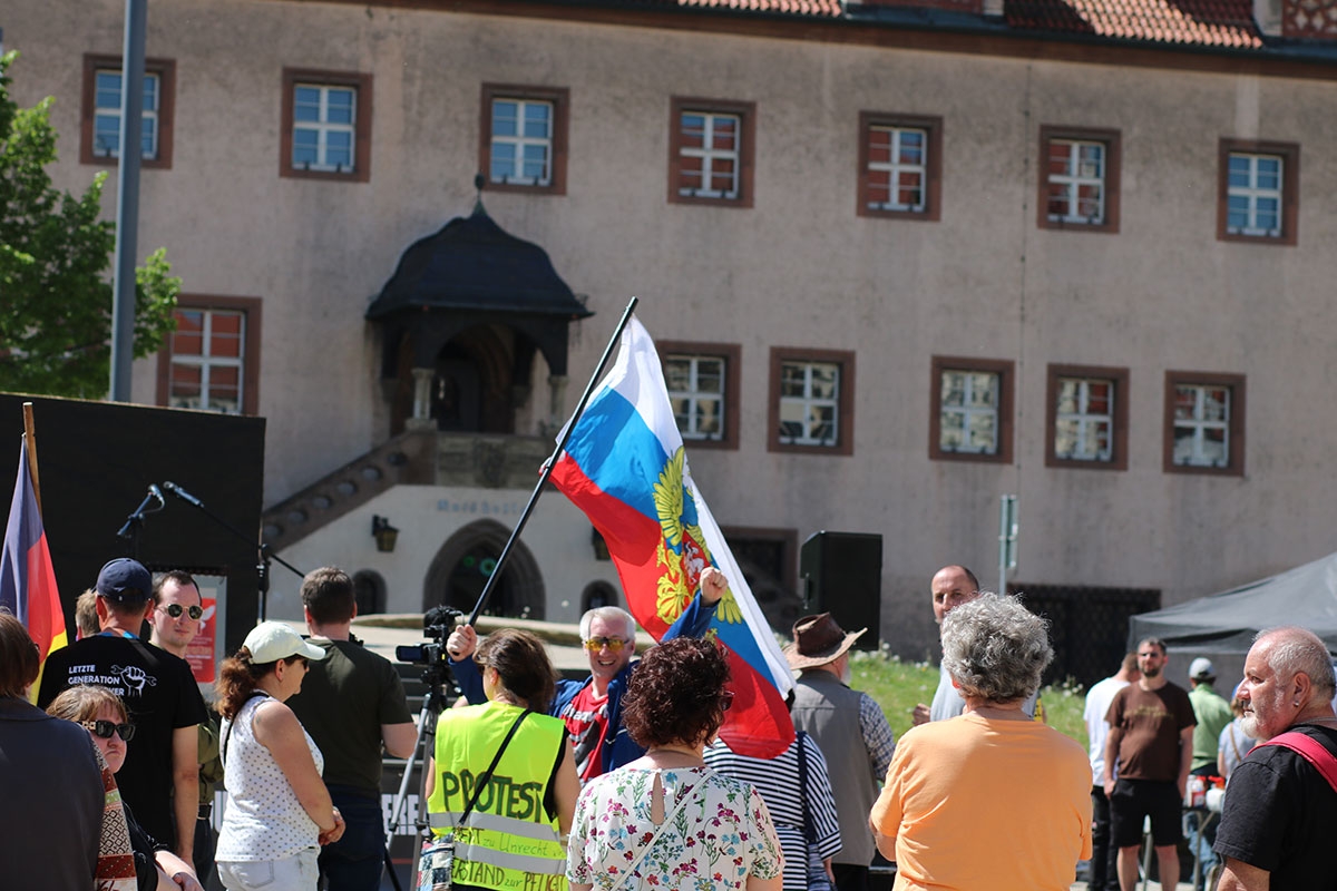 Eingeladen hatte die rechte Bürgerbewegung Aufbruch Zeitz, gekommen war allerlei wirres Publikum