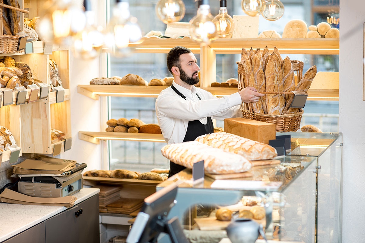 Komisch verstellte Form. Der Bäckermeister backt Brot, um es verkaufen zu können, und nicht, damit wir was ­Leckeres zu mampfen haben