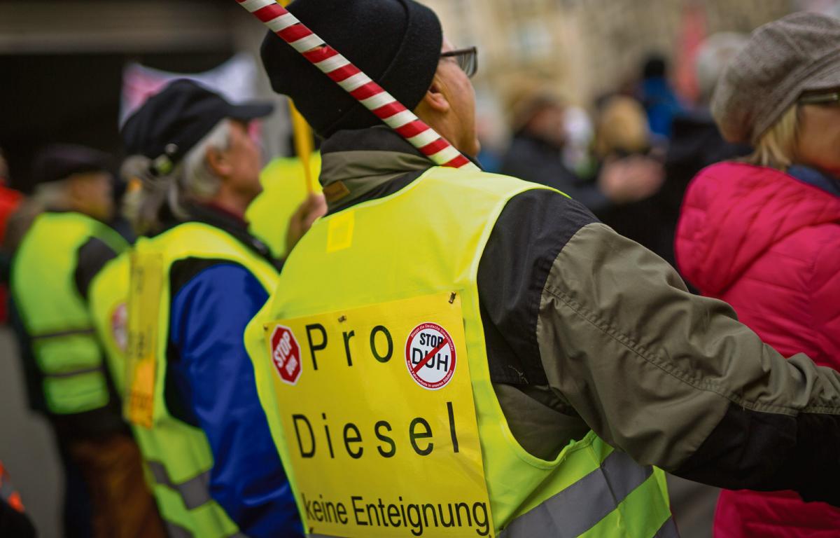 »Diesel-Demonstration«, Stuttgart