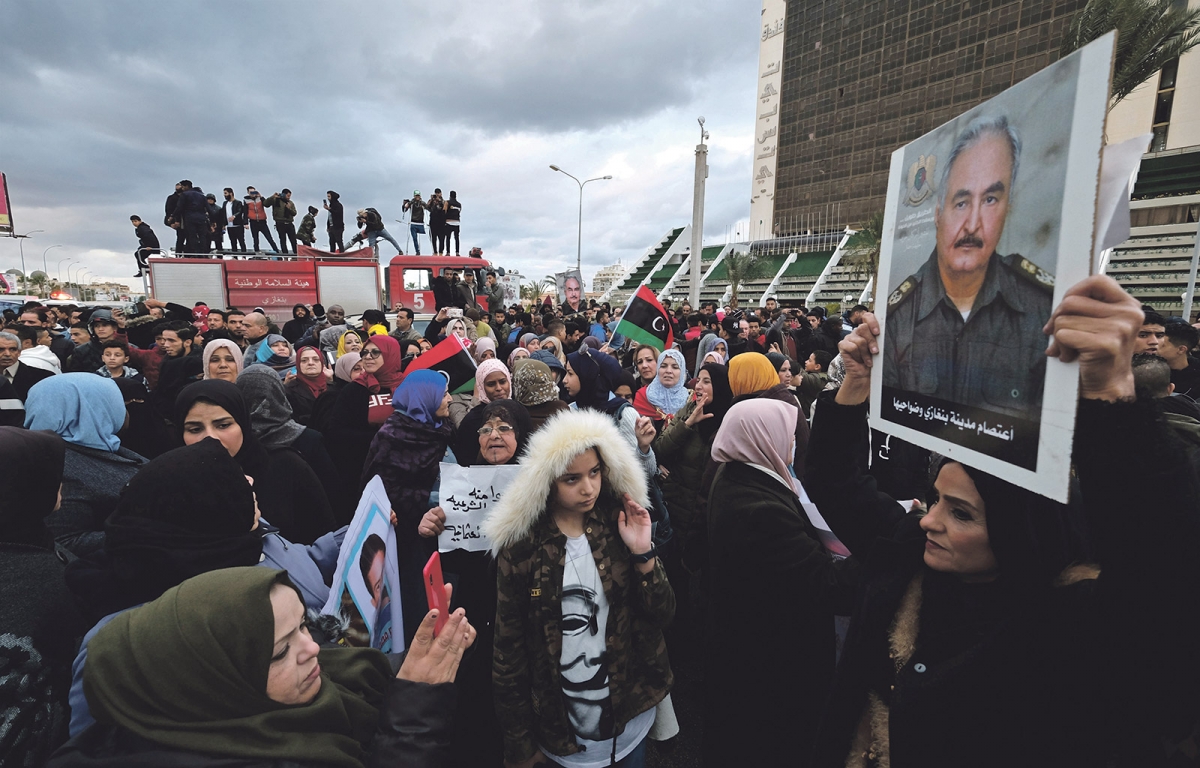 protest haftar