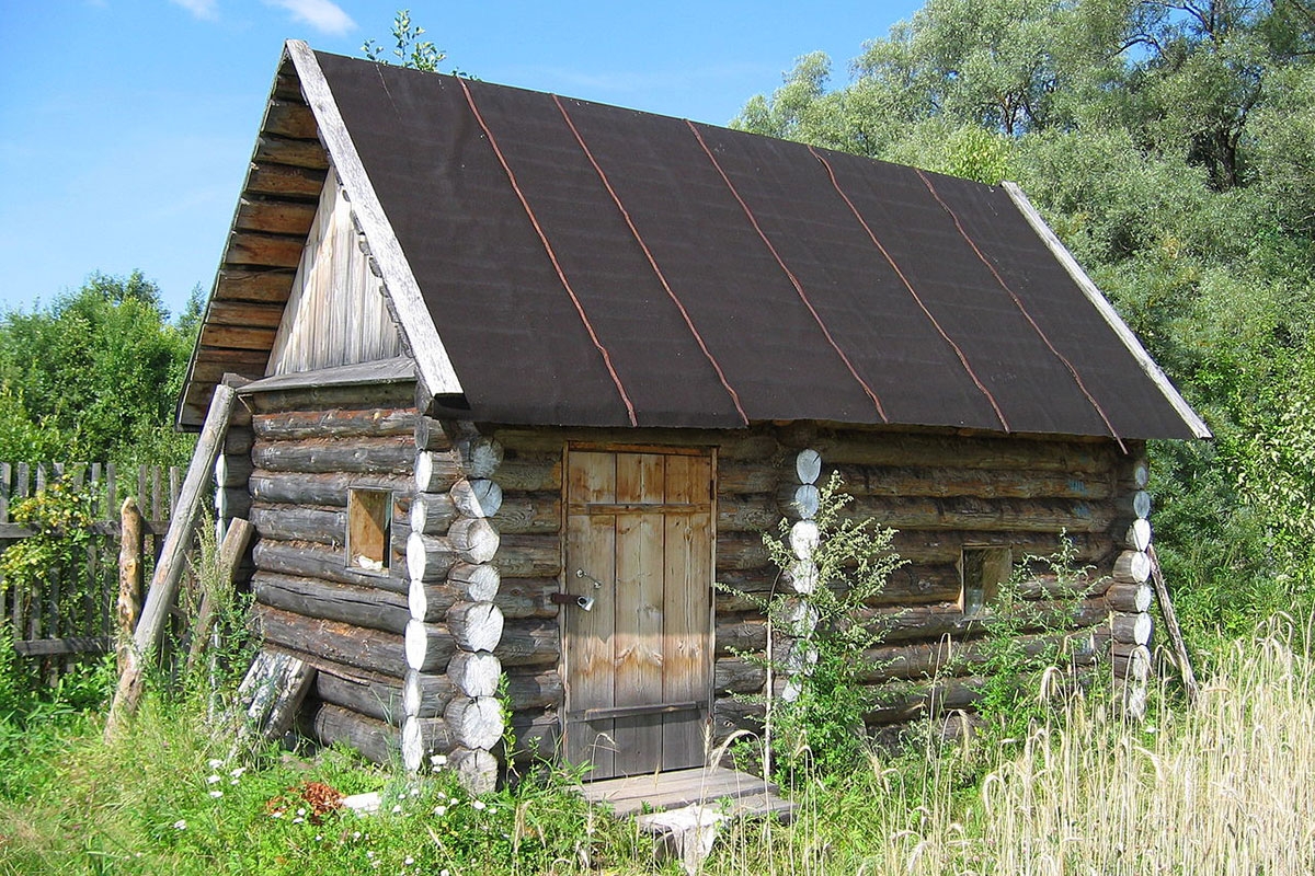  Eine russische Banja aus der Datschenkolonie der Siedlung Par