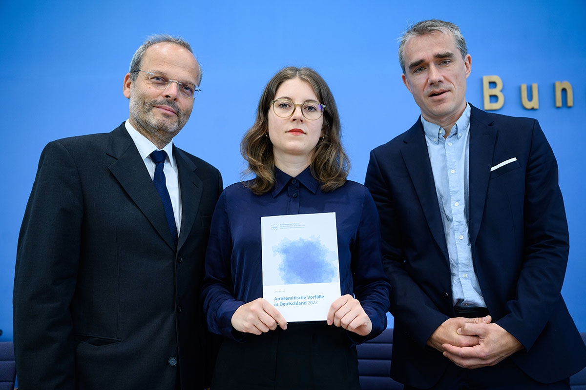 Felix Klein, Bianca Loy und Benjamin Steinitz (v.l.)