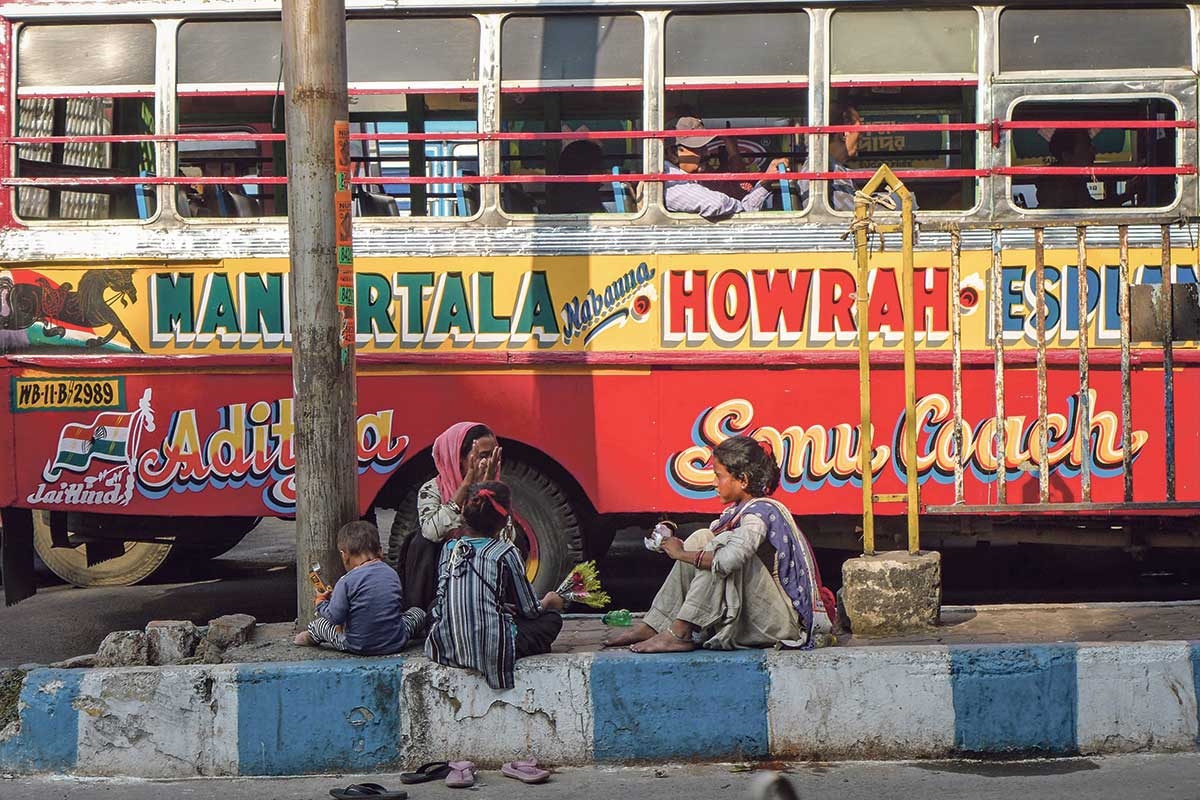 Familie ohne Obdach. Auch in Indien verschärft sich die ökonomische Ungleichheit immer weiter