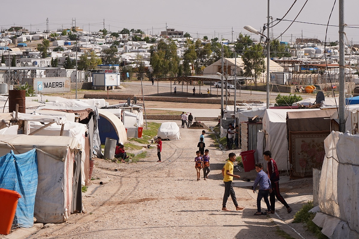 Ohne Aussicht auf Rückkehr. Seit 2014 leben Tausende Yeziden im UN-Flüchtlingslager Khanke nahe der irakischen Stadt Dohuk