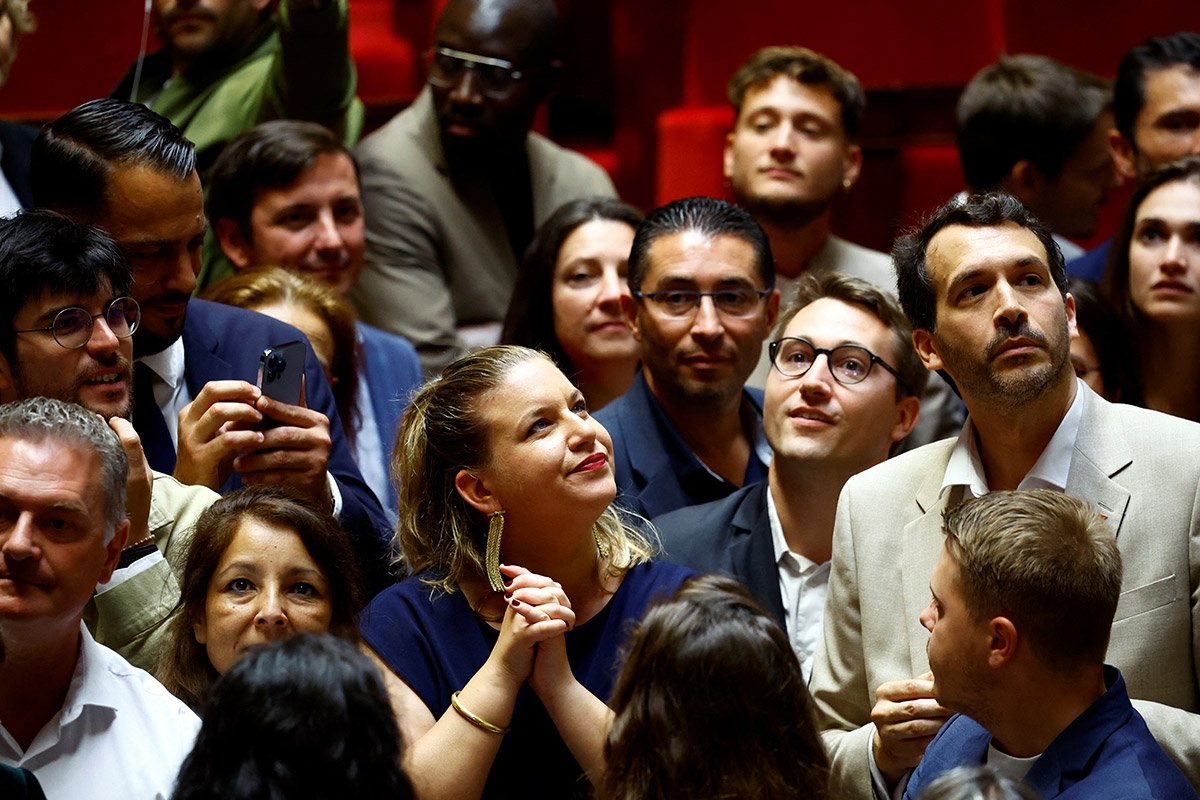 In welche Richtung soll es gehen? Darüber gibt es unter den Abgeordneten des Wahlbündnisses Nouveau Front populaire, hier am 9. Juli im französischen Parlament, unterschiedliche Ansichten