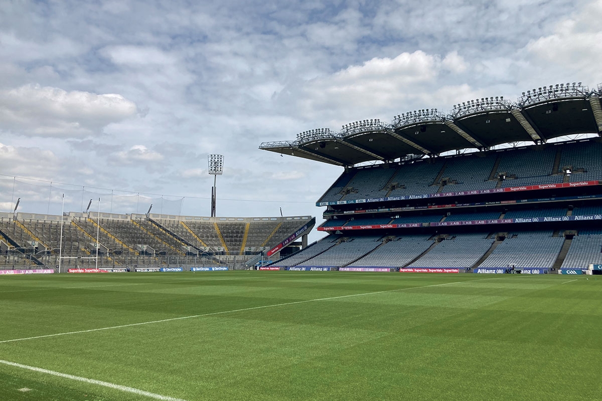 Eine der größten Sportarenen Europas: das Croke-Park-Stadion heute