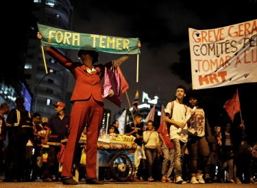 Protest in Brasilien