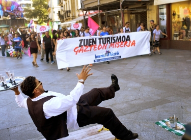  Demonstration in San Sebastián, 17. August