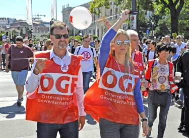 Gewerkschaftsdemo Wien