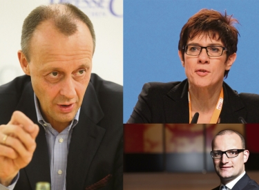 Friedrich Merz, Annegret Kramp-Karrenbauer, Jens Spahn