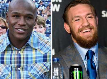 Floyd Mayweather (links) und Conor McGregor