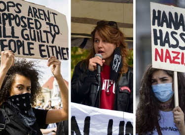 Demonstrationen gegen Polizeibrutalität, antisemitischen und rassistischen Terror