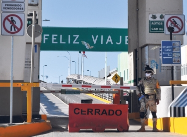 Grenze zwischen Ciudad Juárez (Mexiko) und El Paso (USA)