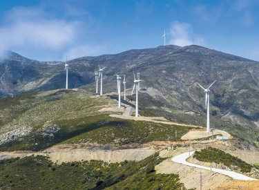 Windpark auf Kreta