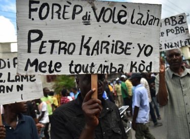 Protest PetroCaribe Haiti