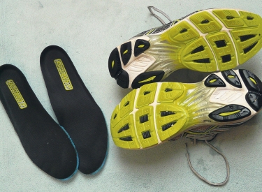 Sportschuhe und Einlagen