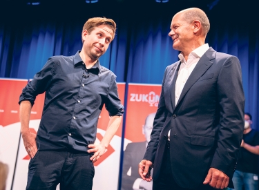 Kevin Kühnert und Olaf Scholz