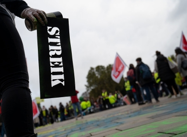 Warnstreik der Beschäftigten der Landesverwaltung in Hessen