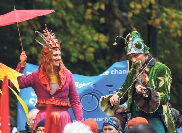 Demonstration gegen die UN-Klimakonferenz in Glasgow