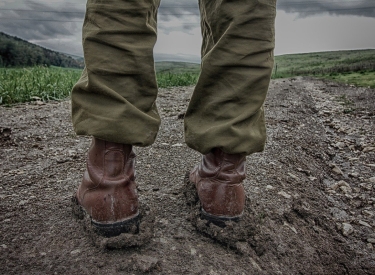 Stiefel im Matsch