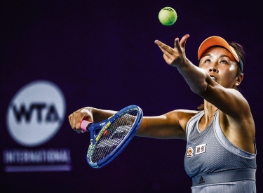 Peng Shuai, hier bei den Guangzhou Open 2019