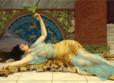 Das Gemälde »Dolce far niente« von John William Godward, 1897