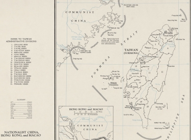 Historische Karte von Taiwan