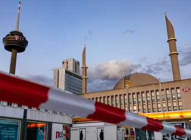 Die Ditib-Zentralmoschee im Kölner Stadtteil Ehrenfeld