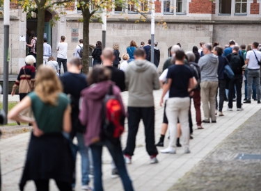 Wahlschlange am 26. September 2021 in Berlin