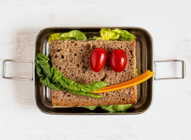 Ein Pausenbrot in einer Brotdose