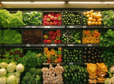 Gemüse im Supermarkt