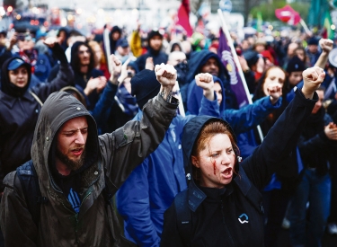 Demonstration gegen Polizeigewalt in Nantes