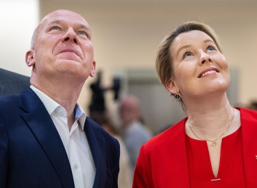 Kai Wegner (.) und Franziska Giffey