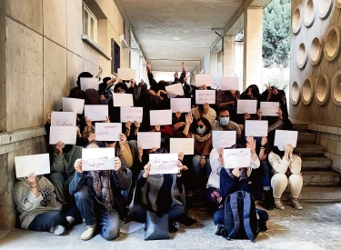 University of Arts in Teheran, 8. November 2022