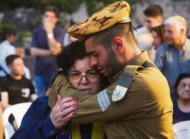 Beerdigung eines von der Hamas getöteten israelischen Soldaten in Tel Aviv, 9. Oktober