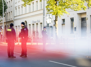 Nach dem versuchten Anschlag auf eine Synagoge in der Berliner Brunnenstraße